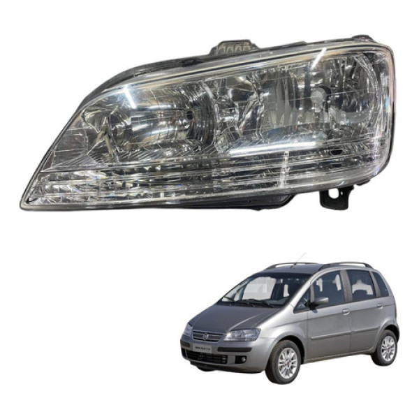 Farol Dianteiro Esquerdo Fiat Idea 2006 2007 Hlx  Orig