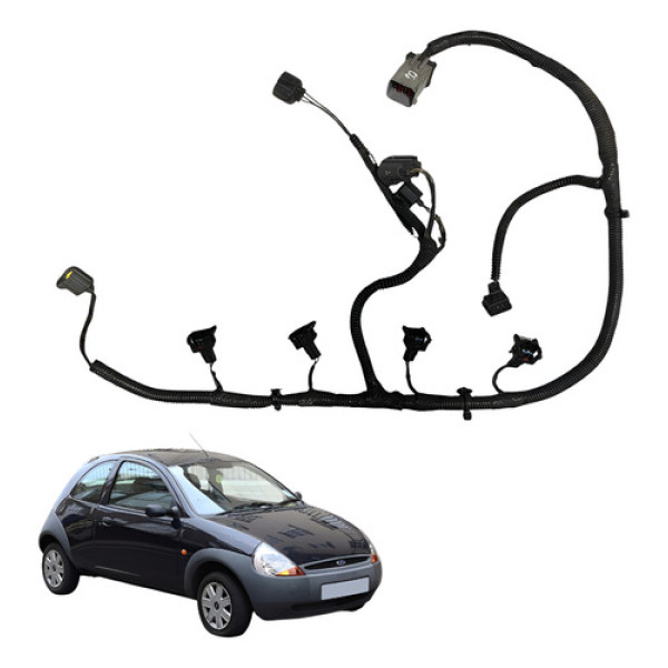 Chicote De Injeção Ford Ka 1.0 8v Zetec Gasolina 2005 Gl