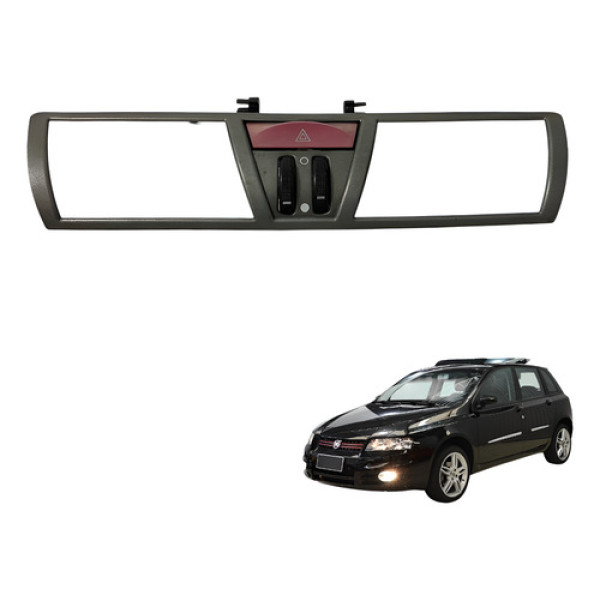 Moldura Botao Alerta Fiat Stilo 2007 Sporting ()