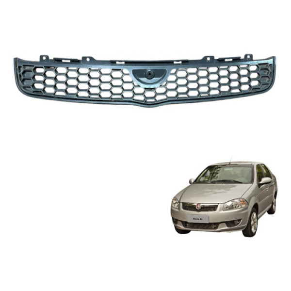 Grade Parachoque Dianteiro Siena 2013 2014 2015 2016