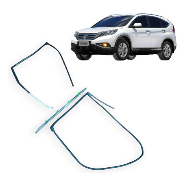 Kit Borracha Porta Tras Esque Crv 2012 Lx 2.0  Original