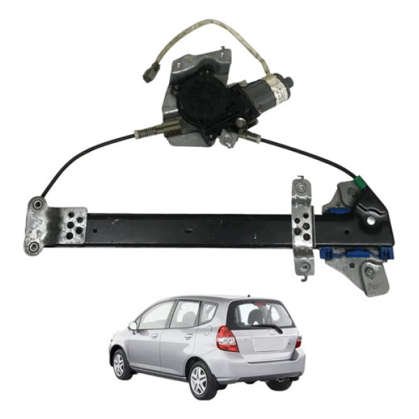 Maquina Vidro Eletrico Traseira Direita Honda Fit 2003 2009