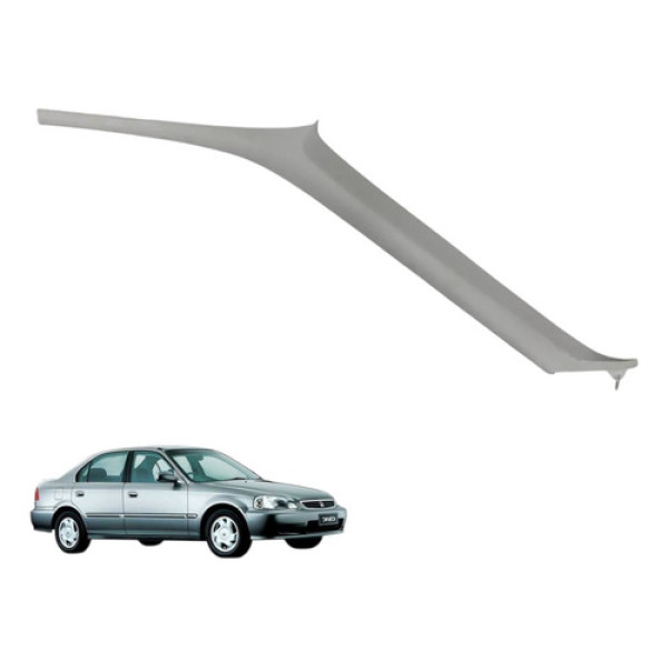 Acabamento Coluna Parabrisa Esquerdo Civic 2000 2001 Lx