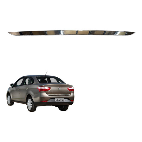 Friso Cromado Da Tampa Traseiro Grand Siena 2013 2016 2017