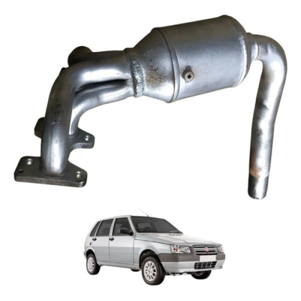 Catalisador Coletor Fiat Uno Mille 1.0 2006 2007 2008 2009