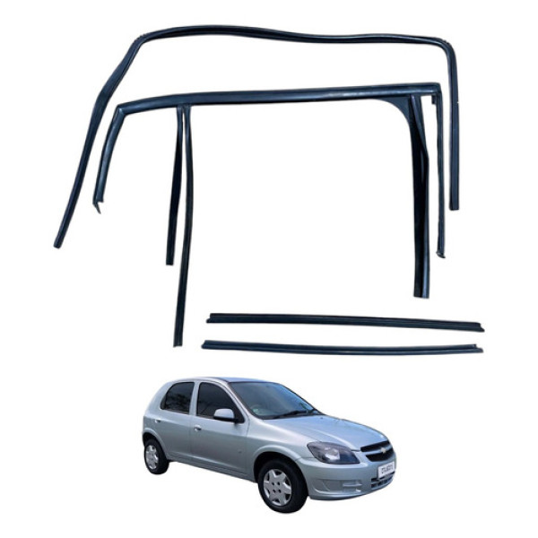 Kit Pestana Borracha Dianteira Direita Gm Celta 2012 2013 Lt