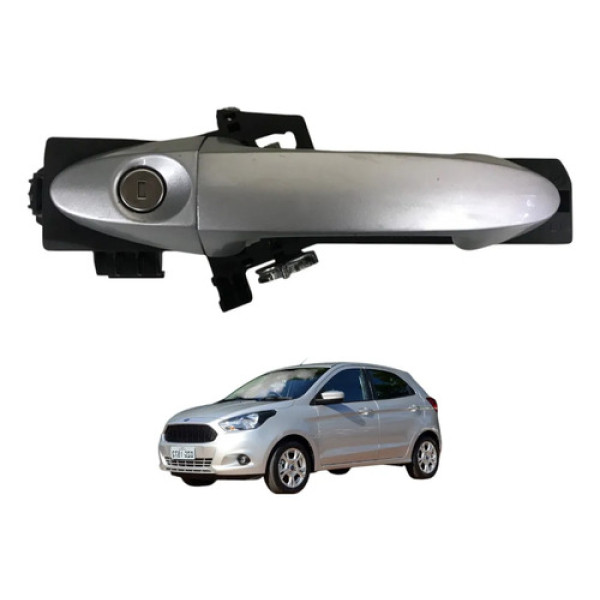 Macaneta Externa Dianteira Esquerda Ford Ka 2014 2015 2016 Peça 1 Dianteira