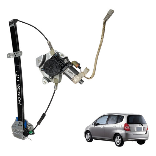 Maquina Vidro Esquerd Traseira Honda Fit 2004 2006 2008