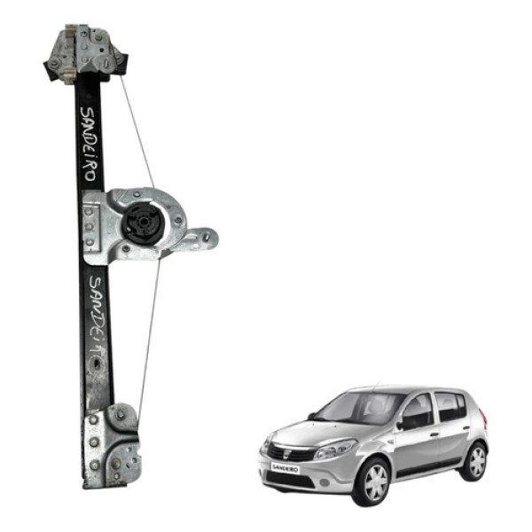 Maquina Vidro Sem Motor Sandero Dianteiro Esquerdo 2009 2012