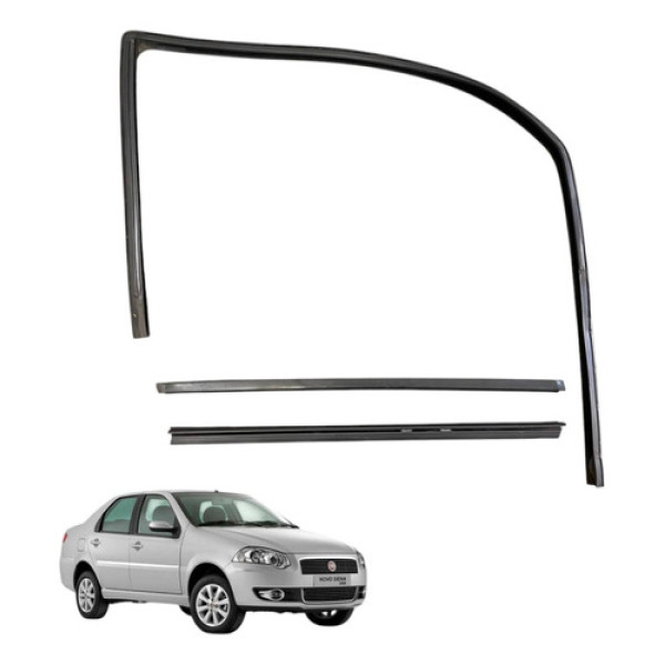 Kit Pestana Porta Dianteira Direita Fiat Siena 2008 2009