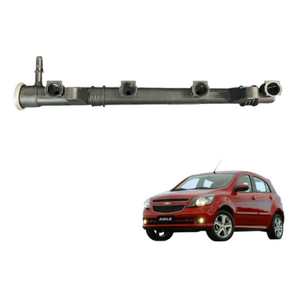 Flauta Bico Injetor Gm Agile Prisma 1.4 2009 2010 2011 2012