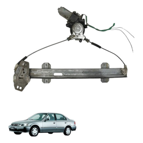 Maquina De Vidro Dianteira Direita Civic 2000 2001 Lx