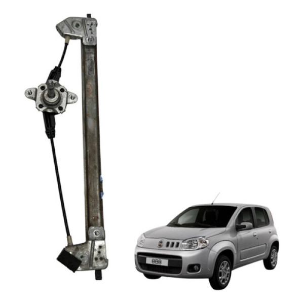 Máquina Vidro Manual Traseira Direito Fiat Uno 2012 2015