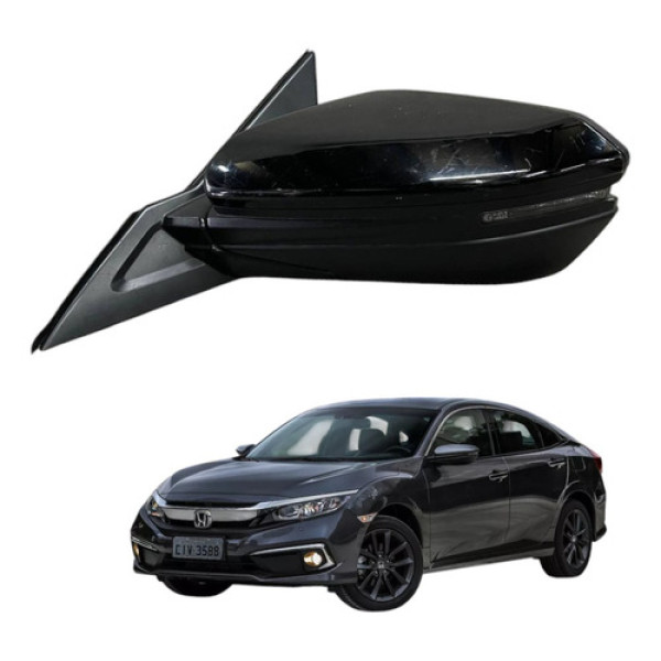 Retrovisor Esquerdo Honda Civic G10 2017 2018 2020 2021