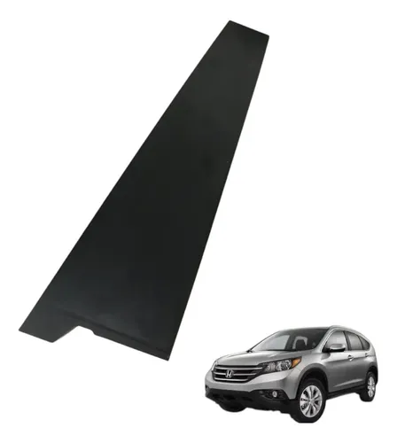 Acabamento Coluna Friso Porta Tras Esquerda Crv 2012 2014 Preto
