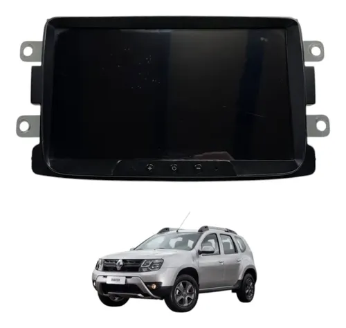 Multimidia 2 Din Renault Duster 2016 2017 2018 2019 2020 Preto