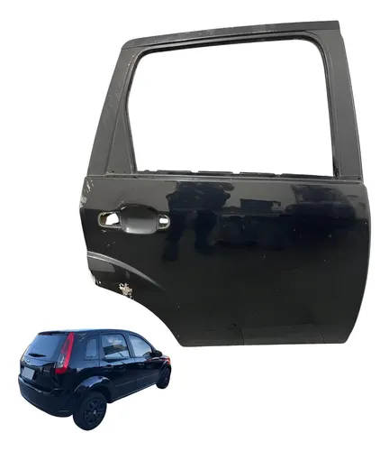 Porta Traseira Direita Ford Fiesta Hatch 2011 2012 Traseira Direita Preto