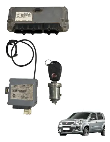 Kit Code Modulo Injecao Fiat Uno 1.0 8v Fire 2008 2010 2013